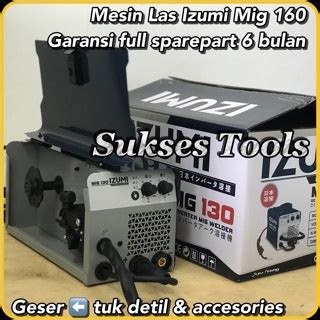 Jual Mesin Las Izumi Daiden Mig 130 Mig130 Mma Tig Flux Mig Co Tanpa