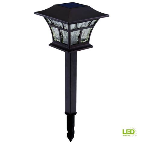 Hampton Bay Solar Mediterranean Bronze Outdoor Integrated Led Landscape