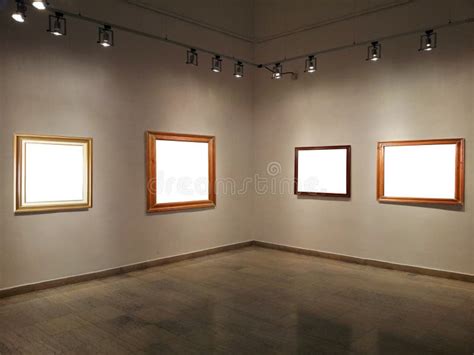 Gallery Walls With Blank Frames Stock Photo Image Of Cadre Block