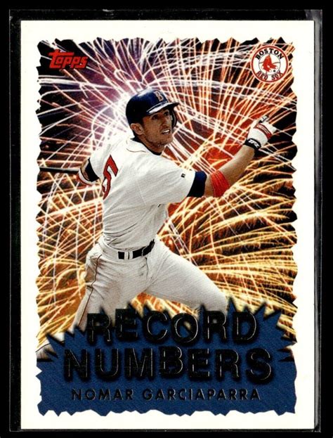 Topps Record Numbers Nomar Garciaparra Boston Red Sox Rn Ebay