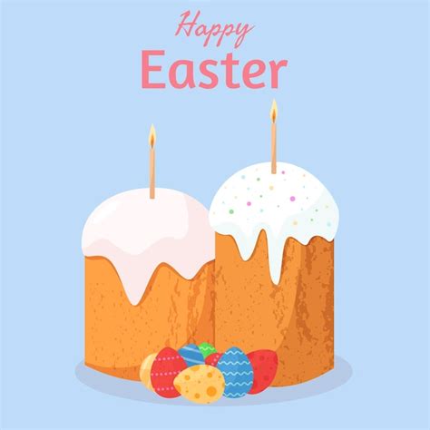 Easter Cakes Vectors And Illustrations For Free Download Freepik