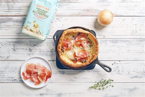 Dutch Baby Pancake With Caramelized Onion Prosciutto And Gruy Re