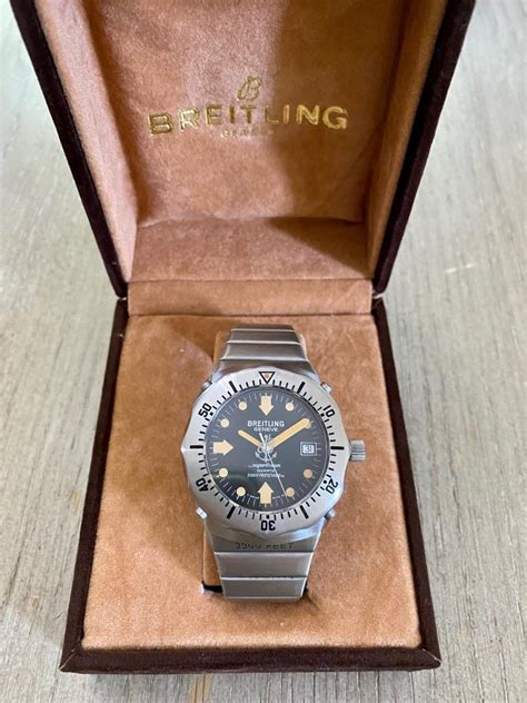 1983 Breitling Superocean Deep Sea Ref 81190 Divers Watch Stainl