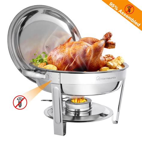 Vevor Chafing Dish 3 Packs Stainless Steel Chafing Dishes 95 Quart