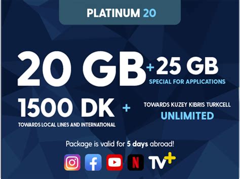 Platinum Gb Pack Platinum Paket Detay Kuzey Kibris Turkcell