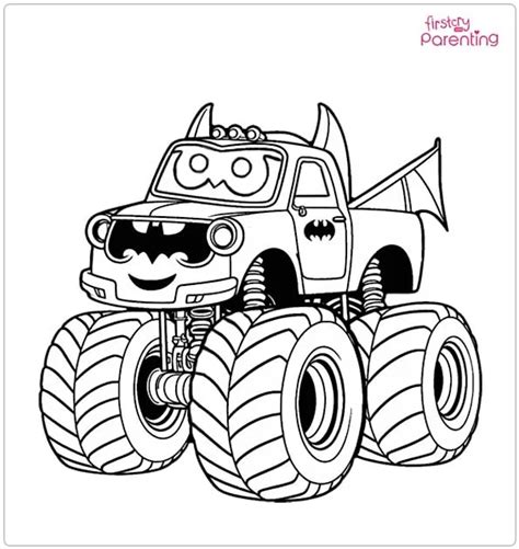 Desenho Para Colorir Hot Wheels Monster Truck
