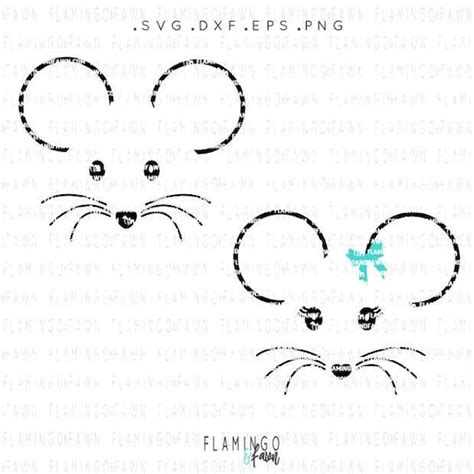 Souris Souris Visage Svg Svg Souris Dxf Svg Souris Coupe Etsy