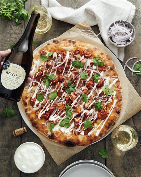 Butter Chicken Pizza - Bogle Family Vineyards