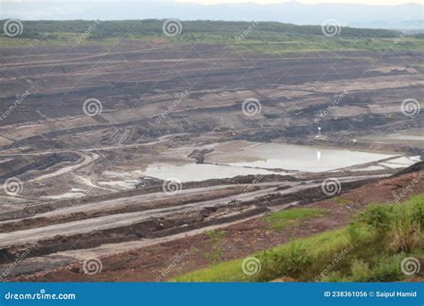 Coal mining area view stock photo. Image of area, belonging - 238361056