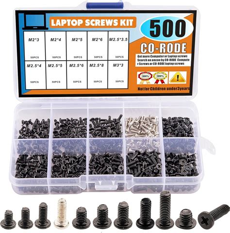 500pcs Laptop Notebook Computer Screw Kit Set For Ibm Hp Dell Lenovo Samsung Sony Toshiba