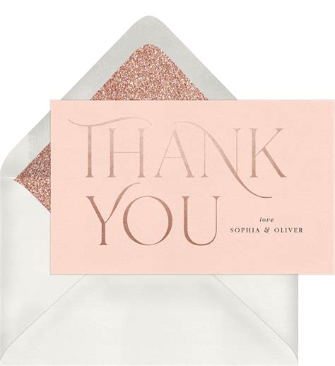 Elegant Have And Hold Thank You Notes In Pink Greenvelope