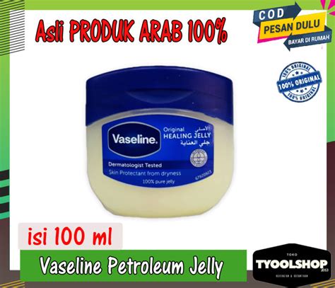 Vaseline Petroleum Jelly Original Arab Atasi Kulit Kering 100ml