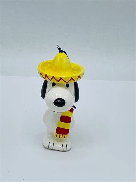 Vintage Snoopy Mexican In Sombrero Peanuts United Features Etsy