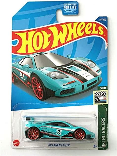 Hot Wheels Mclaren F Gtr Turquoise Retro Racers Walmart