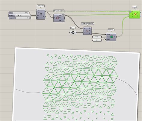 Triangular Pattern Attractor Reverse Effect Grasshopper Mcneel Forum