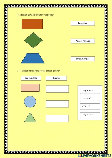 Bangun Datar 1175352 Mrstry Live Worksheets