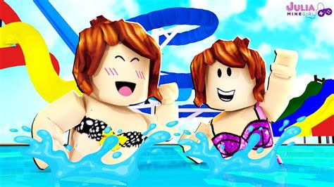 Roblox Um Dia No Parque AquÁtico Water Park Youtube