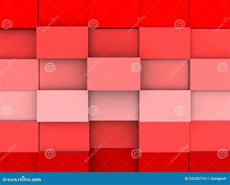 Illustration Of A Red Square Abstract Background Stock Illustration