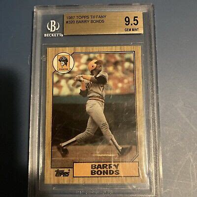 Topps Tiffany Barry Bonds Rookie Rc Bgs Gem Mint Ebay