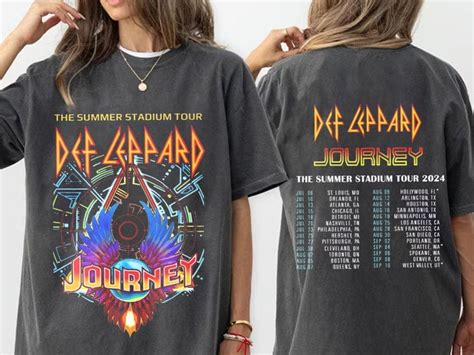 Def Leppard And Journey Summer Stadium Tour Shirt Def Leppard Fan