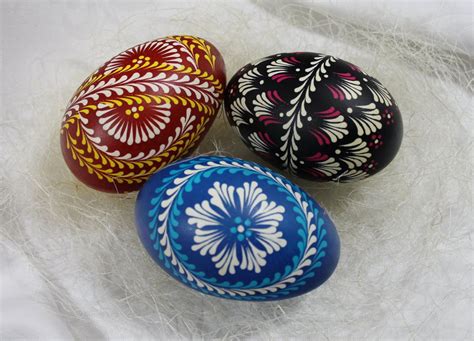 Pisanki Polish Easter Eggs Made In Batik Lamus Dworski