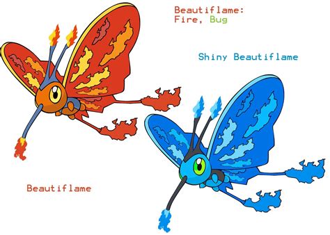 I made a fire, bug type Beautifly : r/pokemon