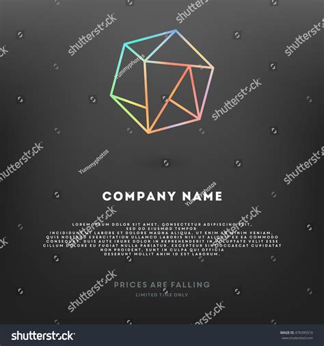 Holographic Logo Illustration Stock Vector (Royalty Free) 476395510 ...