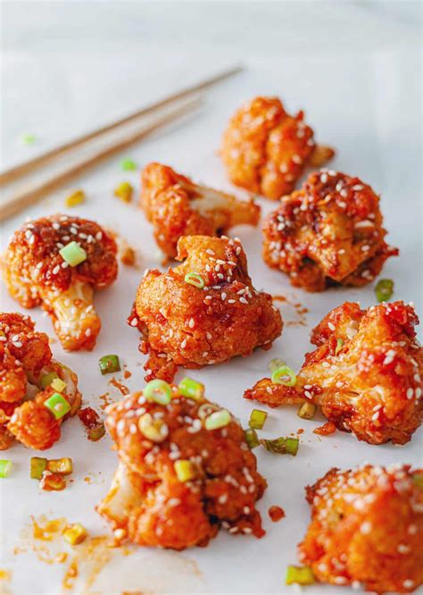 Korean Inspired Cauliflower Bites So Vegan