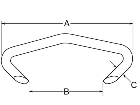 Hog Ring 1 516 X 34 Steel Galvanized