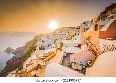 Oia Views Iconic Sunset Feature Greek Stock Photo 2221905937 | Shutterstock