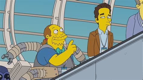 The Simpsons Paul Rudd And Ben Platt Attend Springfields Comic Con In