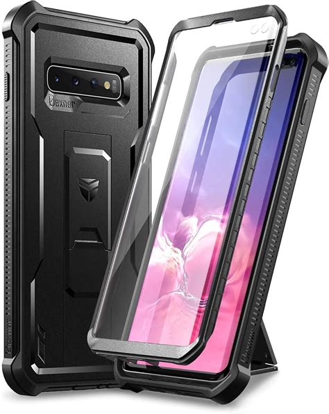 Military Grade Drop Impact For Samsung Galaxy S10 Plus Case 360 Metal Rotating Ring