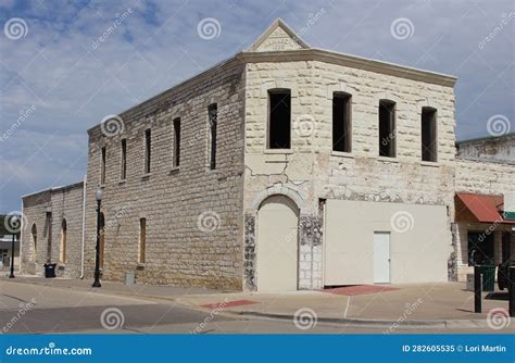 Historic Building Located In Downtown Burnet Tx Stock Image Image Of