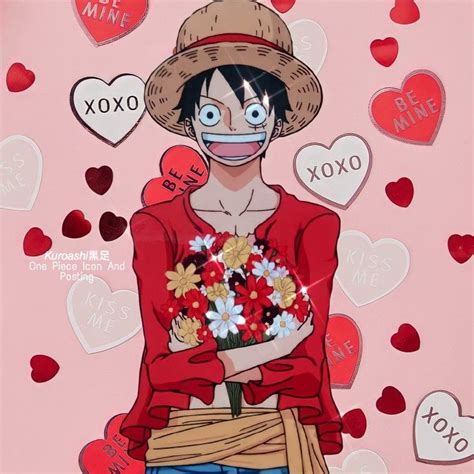 Luffy Valentine S Day Icons Imagenes De Luffy Luffy Imagenes De One