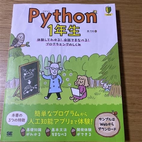 Python 1年生 体験してわかる会話でまなべるプログラミングのしくみ メルカリ