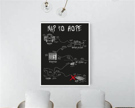 Nf Map To Hope Poster Nf Art T For Music Lovers Nf Etsy