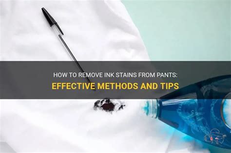 how to get ink out of pants