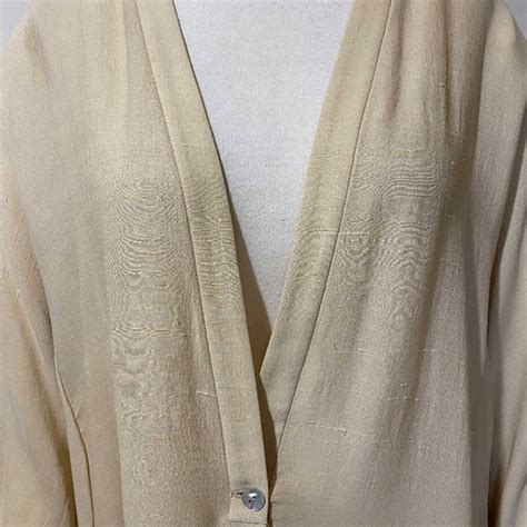 Sara Sturgeon Tops Vintage Sara Sturgeon Cream Silk Size Medium