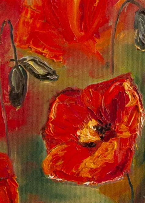 Poppy Field Painting By Olena And Taisiya Voyevodenko