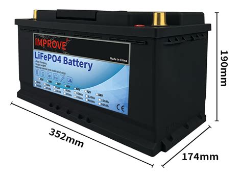 Hot Selling V Ah Lifepo Lithium Solar Battery For Rv Marine Boat