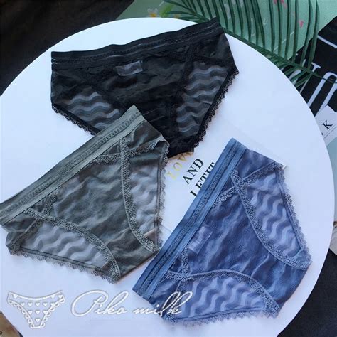 Sp City Wave Patterned Sexy Lace Women Underwear Sex Erotique Transparent Net Panties Hollow Out