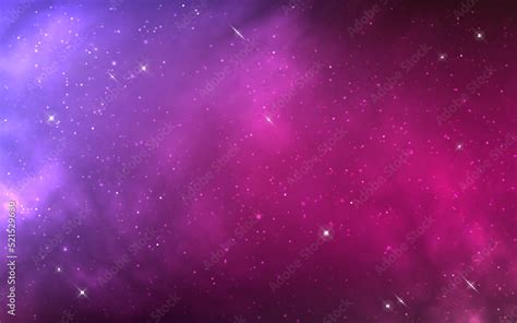 Color Cosmos Texture Magic Purple Wallpaper With Stars Bright