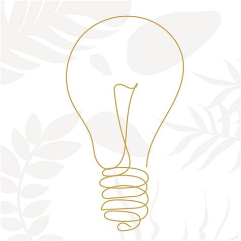 Premium Vector Light Bulb Drawing By One Continuous Line Vector