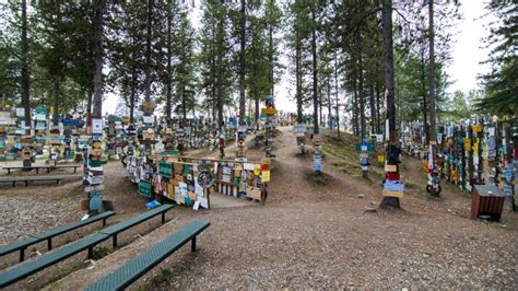 Watson lake Signpost forest - Alaska Highway - The Nomad Studio