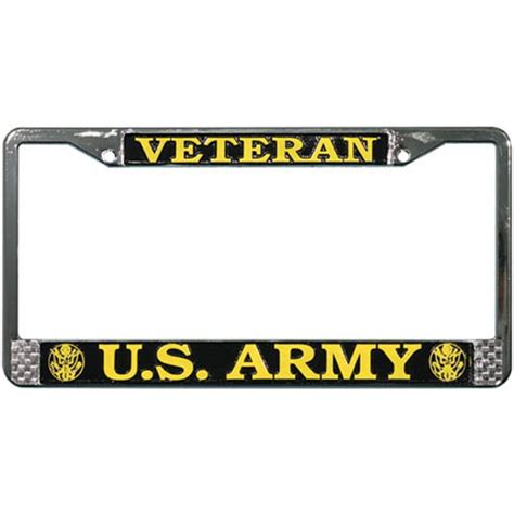 US Army Veteran License Plate Frame