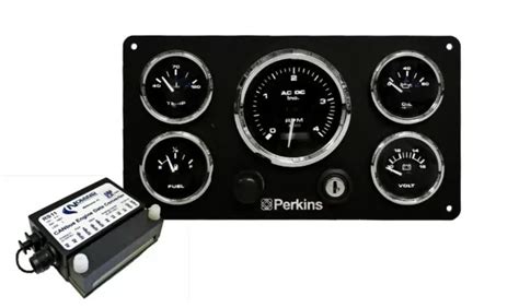 Perkins Marine Instrument Panel With Nmea Engine Data Converter