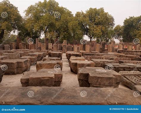 View Of Sarnath Looking From The Ruins Of The Ancient Mulagandha Kuty