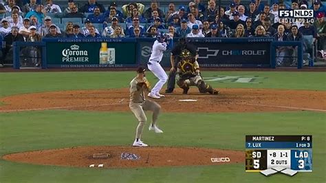 Goose Invades Field During NLDS Game Between Dodgers Vs Padres 360p