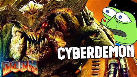 Doom 2016 The First Boss Fight Cyberdemon 14 Youtube