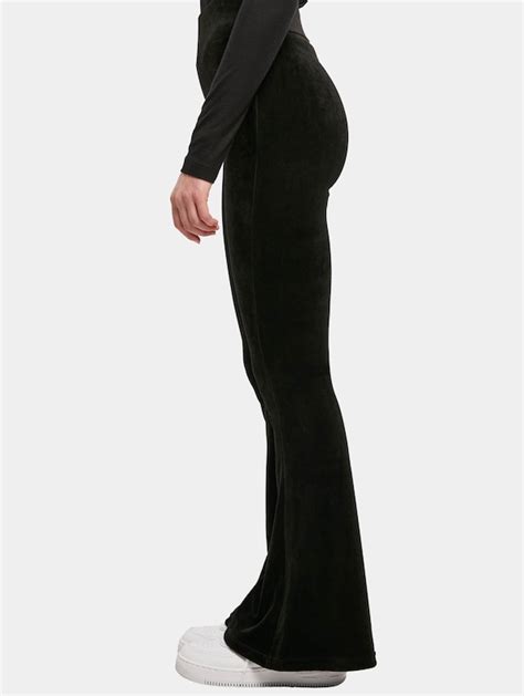 Urban Classics Ladies High Waist Rib Velvet Flared Defshop 4366